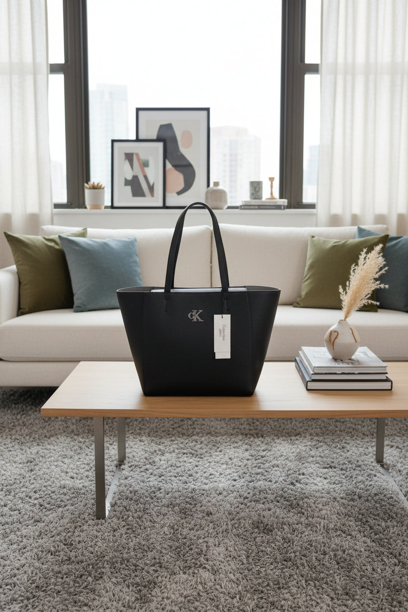Calvin klein signature leather bag