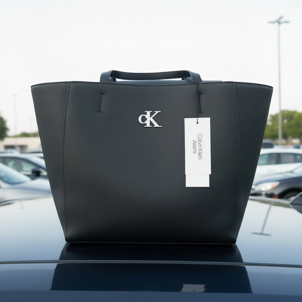 Calvin klein signature leather bag