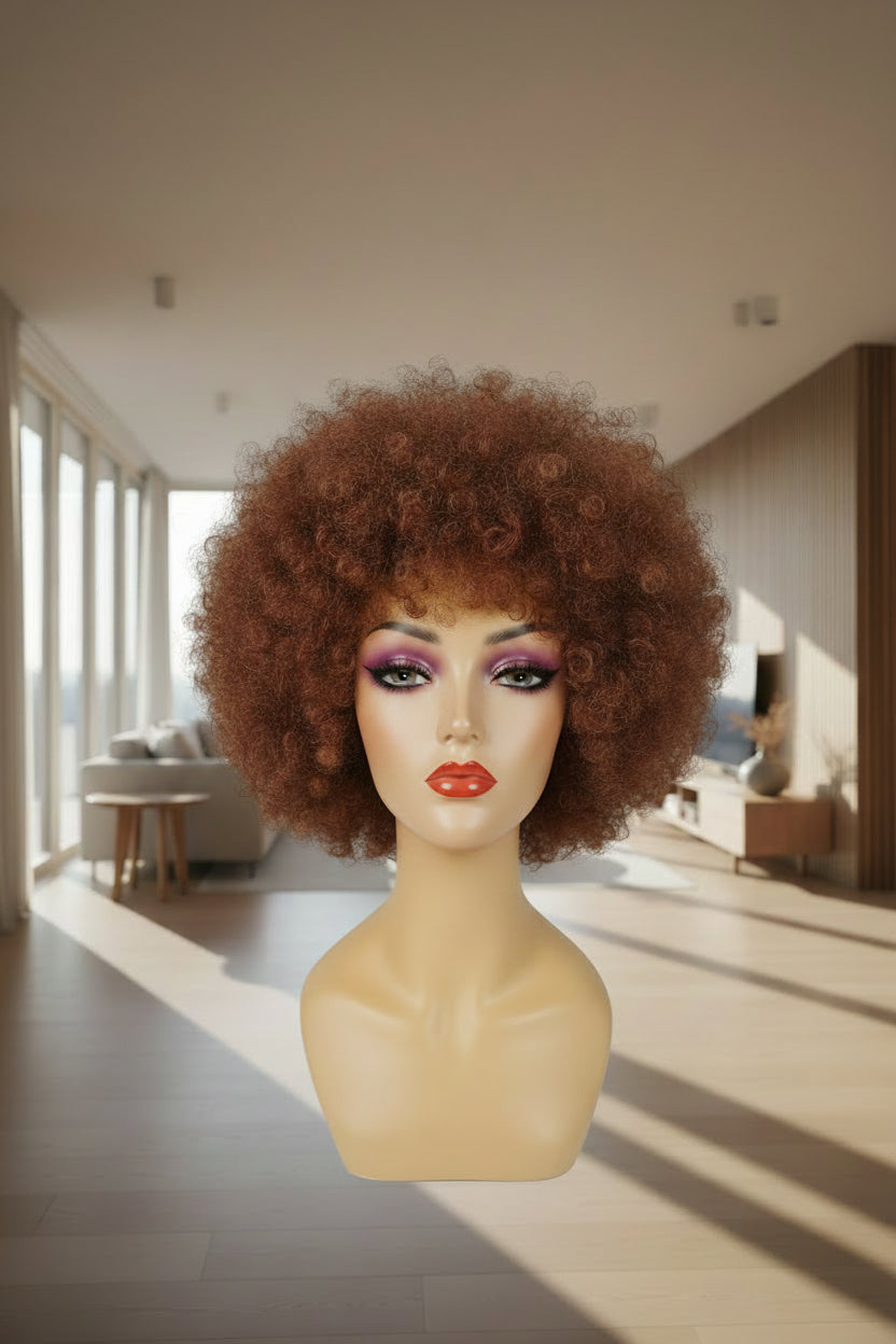 💯 Brazilian human hair Afro wig