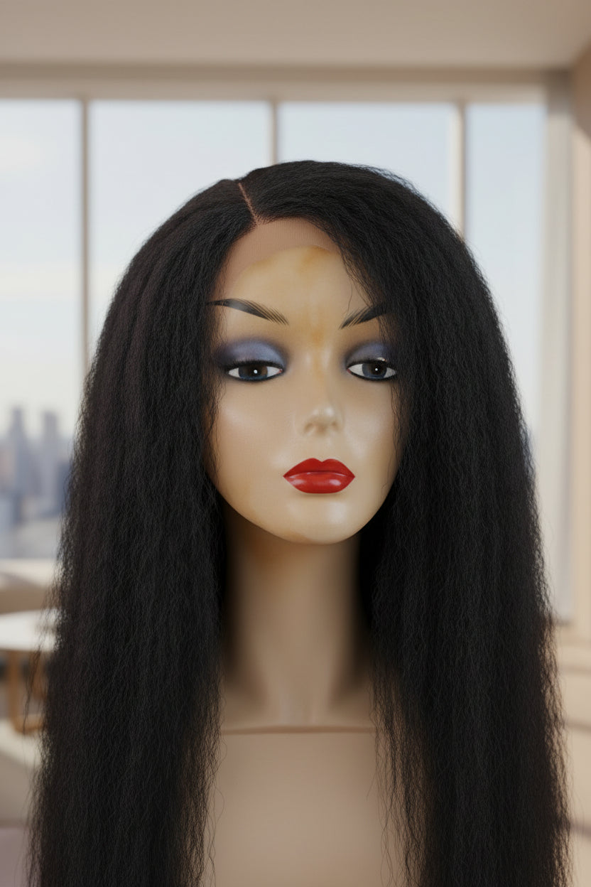 💯 human hair Brazilian Afro natural kinky Wig 22inch