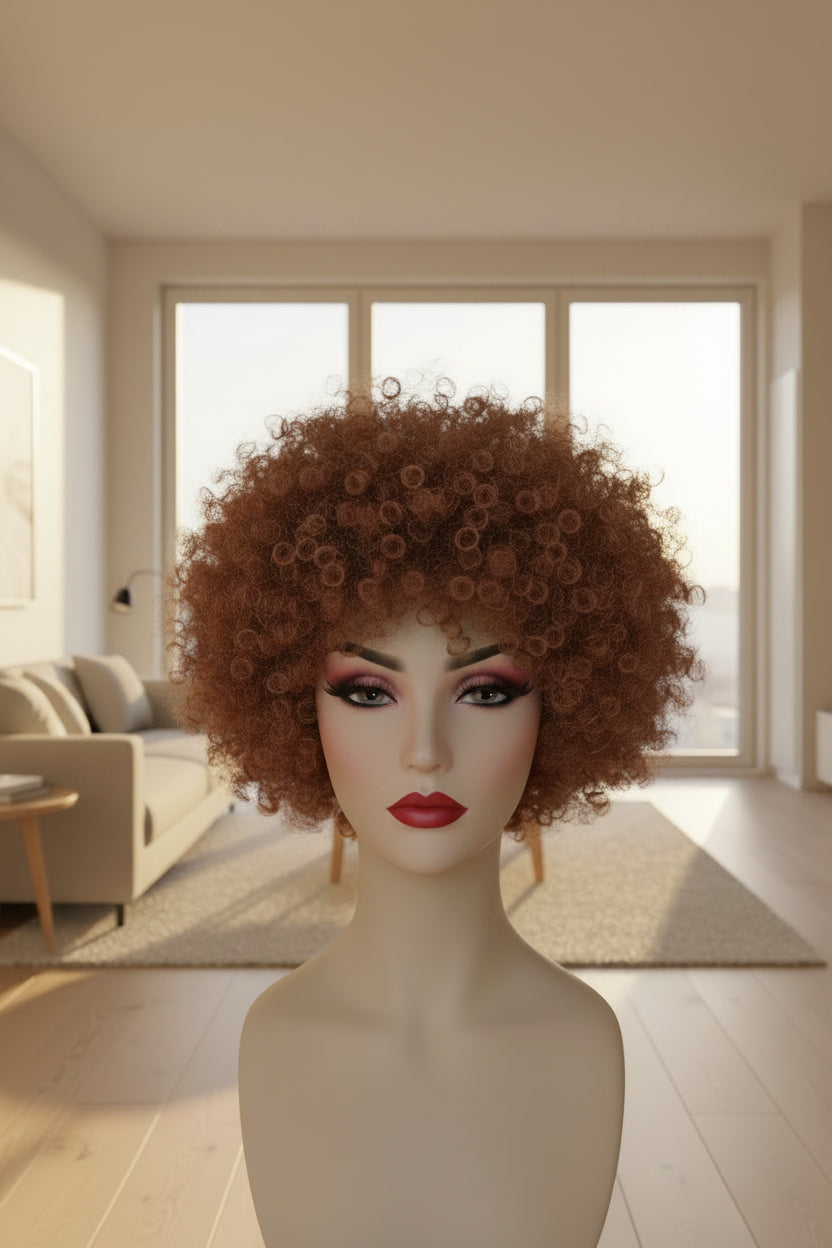 💯 Brazilian human hair Afro wig